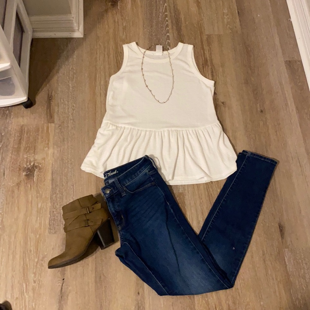 Caution to the wind peplum top